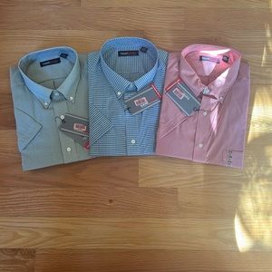 Travel Smart Mens Button down Shirt 3-pack